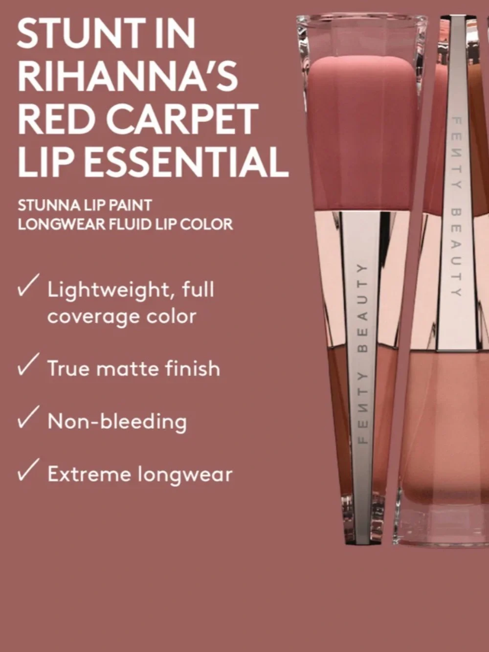 Fenty Beauty Liquid Lip Color - Warm Nude Brown NWOT